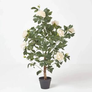 Homescapes Peach Artificial Peony Tree - Artificial Plant - 100 cm Tall Homescapes Peach Artificial Peony Tree - Artificial Plant - 100 cm Tall