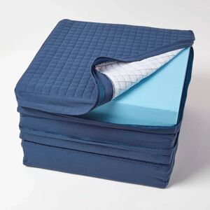 Homescapes Navy Blue Orthopaedic Cushion Cover - Cushion Cover Homescapes Navy Blue Orthopaedic Cushion Cover - Cushion Cover