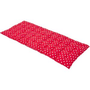 Homescapes Red Polka Dot Bench Cushion - 2 Seater Homescapes Red Polka Dot Bench Cushion - 2 Seater