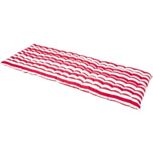 Homescapes Red Stripe Bench Cushion - 3 Seater - Outdoor & Indoor Homescapes Red Stripe Bench Cushion - 3 Seater - Outdoor & Indoor