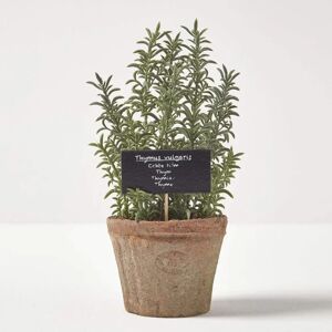 Homescapes Artificial Herb Thyme Plant in Decorative Pot - Herb Plant Homescapes Artificial Herb Thyme Plant in Decorative Pot - Herb Plant