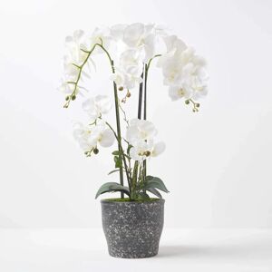 Homescapes White Orchid 82 cm Phalaenopsis in Ceramic Pot Extra Large - Artificial Orchid Homescapes White Orchid 82 cm Phalaenopsis in Ceramic Pot Extra Large - Artificial Orchid