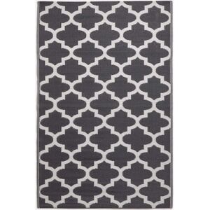 Homescapes Nola Geometric Outdoor Rug - 120x180cm - Black & White Homescapes Nola Geometric Outdoor Rug - 120x180cm - Black & White