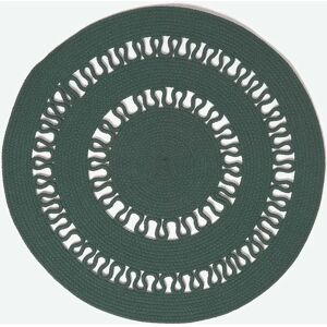 Homescapes Green Crochet Braided Rug - Rug Homescapes Green Crochet Braided Rug - Rug