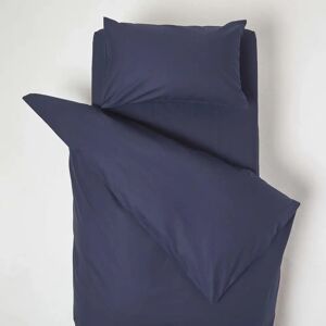Homescapes Navy Cotton Cot Bed Duvet Cover - Bed Linen Homescapes Navy Cotton Cot Bed Duvet Cover - Bed Linen