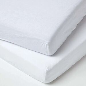 Homescapes White Linen Cot Sheets - Baby & Child Bedding Homescapes White Linen Cot Sheets - Baby & Child Bedding
