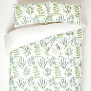 Homescapes Botanical Digitally Printed Cotton Duvet Cover Set - Super King Homescapes Botanical Digitally Printed Cotton Duvet Cover Set - Super King