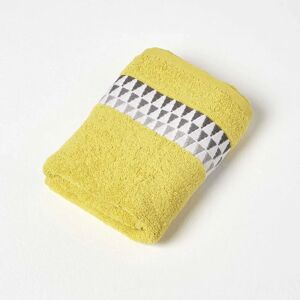Homescapes Yellow Geometric Cotton Towel - Hand Towel Homescapes Yellow Geometric Cotton Towel - Hand Towel