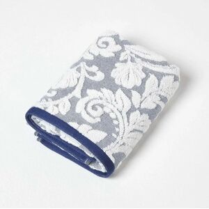 Homescapes Damask Navy 600GSM Turkish Cotton Towel Homescapes Damask Navy 600GSM Turkish Cotton Towel