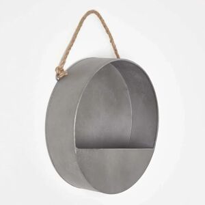 Homescapes Medium Round Metal Wall Planter - Garden Decor Homescapes Medium Round Metal Wall Planter - Garden Decor