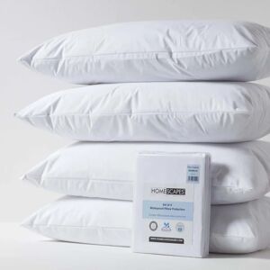 Homescapes Waterproof Pillow Protectors - Pack of 4, 40x80cm, White Homescapes Waterproof Pillow Protectors - Pack of 4, 40x80cm, White