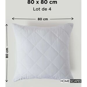 Homescapes Cotton Rich Quilt Pillow Protectors - Pillow Protectors Homescapes Cotton Rich Quilt Pillow Protectors - Pillow Protectors
