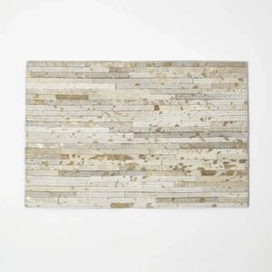 Homescapes Grey Leather Placemats Set of 4 Homescapes Grey Leather Placemats Set of 4