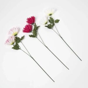 Homescapes Artificial Chrysanthemum Single Stem Set of 3 - Floral Arrangement Homescapes Artificial Chrysanthemum Single Stem Set of 3 - Floral Arrangement