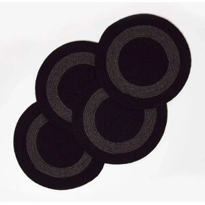 Homescapes Braided Cotton Round Placemats - placemats Homescapes Braided Cotton Round Placemats - placemats