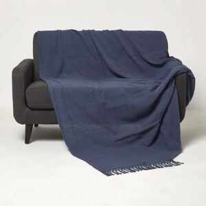 Homescapes Kashi Cotton Throw with Tassels - Throw Blanket Homescapes Kashi Cotton Throw with Tassels - Throw Blanket