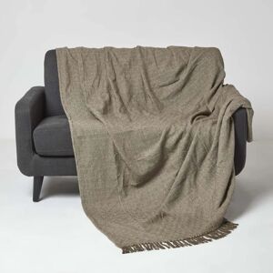 Homescapes Malda Cotton Throw - 255 x 360 cm - Brown - Cotton Throw Homescapes Malda Cotton Throw - 255 x 360 cm - Brown - Cotton Throw