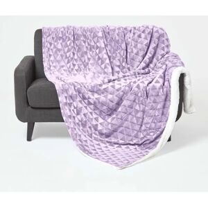 Homescapes Purple Geometric Triangle Velvet Throw - Throw Blanket Homescapes Purple Geometric Triangle Velvet Throw - Throw Blanket