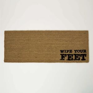 Homescapes Wipe Your Feet Coir Door Mat - Door Type Homescapes Wipe Your Feet Coir Door Mat - Door Type