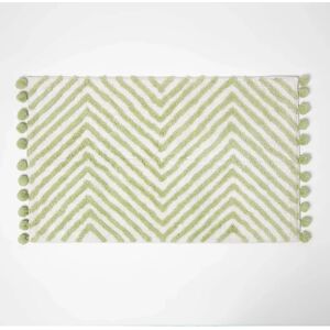 HOMESCAPES Cotton Bath Mat Zigzag - Bath Mat HOMESCAPES Cotton Bath Mat Zigzag - Bath Mat