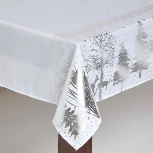 Homescapes Silver Forest Christmas Table Cloth - Table Cloth Homescapes Silver Forest Christmas Table Cloth - Table Cloth