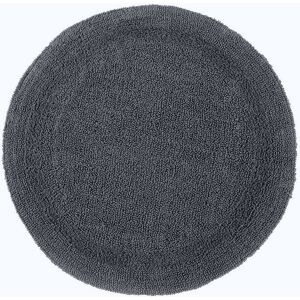 Tapis de bain Homescapes - Rond - Gris - Coton réversible de luxe - Publicité Tapis de bain Homescapes - Rond - Gris - Coton réversible de luxe - Publicité