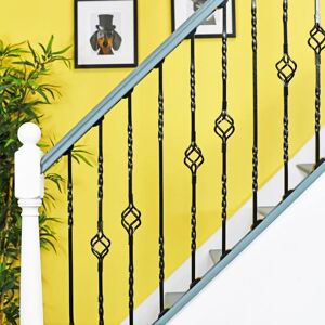 Black Country Metal Works Cavendish Set of 3 Alternating Stair Spindles - Pattern 1 - Spindle Only Black Country Metal Works Cavendish Set of 3 Alternating Stair Spindles - Pattern 1 - Spindle Only