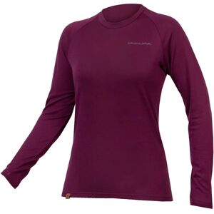 Endura Aubergine BaaBaa Blend Long Sleeve Base Layer - XS Endura Aubergine BaaBaa Blend Long Sleeve Base Layer - XS