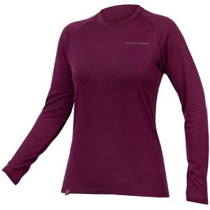 Endura Women's BaaBaa Blend Long Sleeve Base Layer - Aubergine Endura Women's BaaBaa Blend Long Sleeve Base Layer - Aubergine