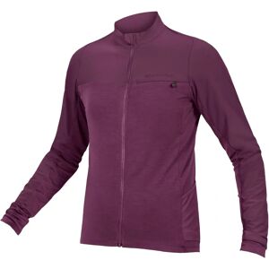 Endura GV500 Langærmet Trøje - Aubergine - Åndbar & Varm Endura GV500 Langærmet Trøje - Aubergine - Åndbar & Varm