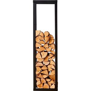 Neo Black Firewood Log Rack - Large, Tall, with hooks - Firewood Storage Neo Black Firewood Log Rack - Large, Tall, with hooks - Firewood Storage