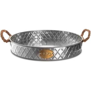 LIVIVO Galvanized Metal Serving Tray - Kitchen & Dining LIVIVO Galvanized Metal Serving Tray - Kitchen & Dining