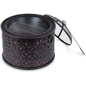 LIVIVO Rombo 2-in-1 Fire Pit & BBQ Grill - Outdoor Fire Pit & BBQ LIVIVO Rombo 2-in-1 Fire Pit & BBQ Grill - Outdoor Fire Pit & BBQ