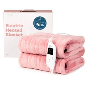 LIVIVO Pink Electric Heated Blanket - Heating Blanket LIVIVO Pink Electric Heated Blanket - Heating Blanket
