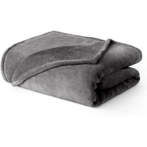LIVIVO Ultra Soft Flannel Fleece Blanket - Dark Grey - Blanket LIVIVO Ultra Soft Flannel Fleece Blanket - Dark Grey - Blanket