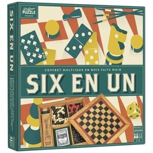Professor Puzzle 6-en-1 Jeu de Société - Jeux Classiques en Boîte en Bois - Publicité Professor Puzzle 6-en-1 Jeu de Société - Jeux Classiques en Boîte en Bois - Publicité