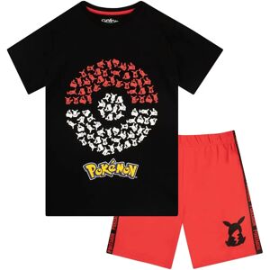 Pokemon Pikachu Model Black T-Shirt and Shorts Set - T-shirt and shorts set Pokemon Pikachu Model Black T-Shirt and Shorts Set - T-shirt and shorts set