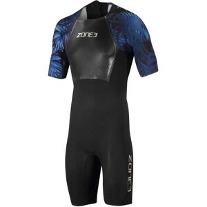 Zone3 Swimskin a manica corta uomo nero/blu - S Zone3 Swimskin a manica corta uomo nero/blu - S