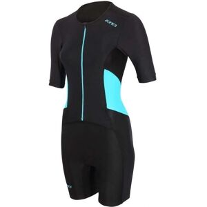 Zone3 Activate Short Sleeve Full Zip Trisuit - Black/Light Green Zone3 Activate Short Sleeve Full Zip Trisuit - Black/Light Green