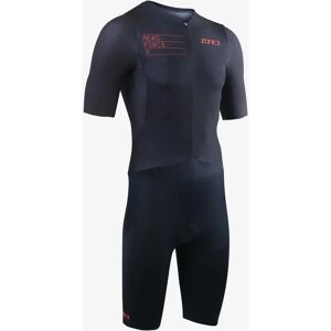 Zone3 Aeroforce X II Short Sleeve Trisuit - Black - Triathlon Suit Zone3 Aeroforce X II Short Sleeve Trisuit - Black - Triathlon Suit