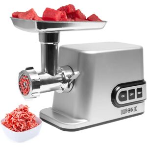 Hachoir à viande Duronic - 3000W Acier inoxydable - 3 Plaques - Accessoires pour saucisses et kibbe - Gris - Publicité Hachoir à viande Duronic - 3000W Acier inoxydable - 3 Plaques - Accessoires pour saucisses et kibbe - Gris - Publicité
