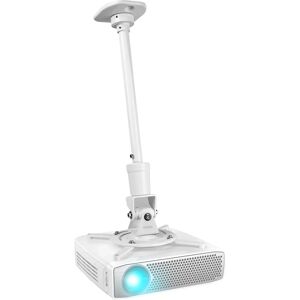 Support de Projecteur Blanc Duronic - Ajustable pour Plafond et Mur - 10kg Max - Publicité Support de Projecteur Blanc Duronic - Ajustable pour Plafond et Mur - 10kg Max - Publicité