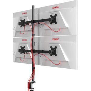 Support Moniteur Duronic DMT154 Noir - 4 Écrans 13-27" Réglable - Publicité Support Moniteur Duronic DMT154 Noir - 4 Écrans 13-27" Réglable - Publicité