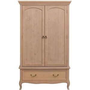 Hessian Range Solid Wood Wardrobe - Brown - 89x186x50cm Hessian Range Solid Wood Wardrobe - Brown - 89x186x50cm