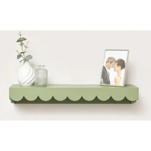 Green Scalloped Wall Storage Shelf - 61cm - Wall Storage Shelf Green Scalloped Wall Storage Shelf - 61cm - Wall Storage Shelf