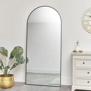 Black Arched Mirror - 180cm x 80cm - Wall or Leaner - Modern Design Black Arched Mirror - 180cm x 80cm - Wall or Leaner - Modern Design