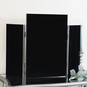 Ornate Vintage Silver Triple Dressing Table Mirror - 55cm x 74cm Ornate Vintage Silver Triple Dressing Table Mirror - 55cm x 74cm