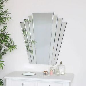 Art Deco Frameless Wall Mirror - Vintage Style Art Deco Frameless Wall Mirror - Vintage Style