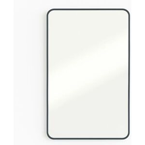 Black Curved Wall Mirror - 100x50cm - Modern Minimalist Style Black Curved Wall Mirror - 100x50cm - Modern Minimalist Style