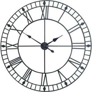 Melody Maison Large Black Metal Skeleton Clock - Clock Melody Maison Large Black Metal Skeleton Clock - Clock